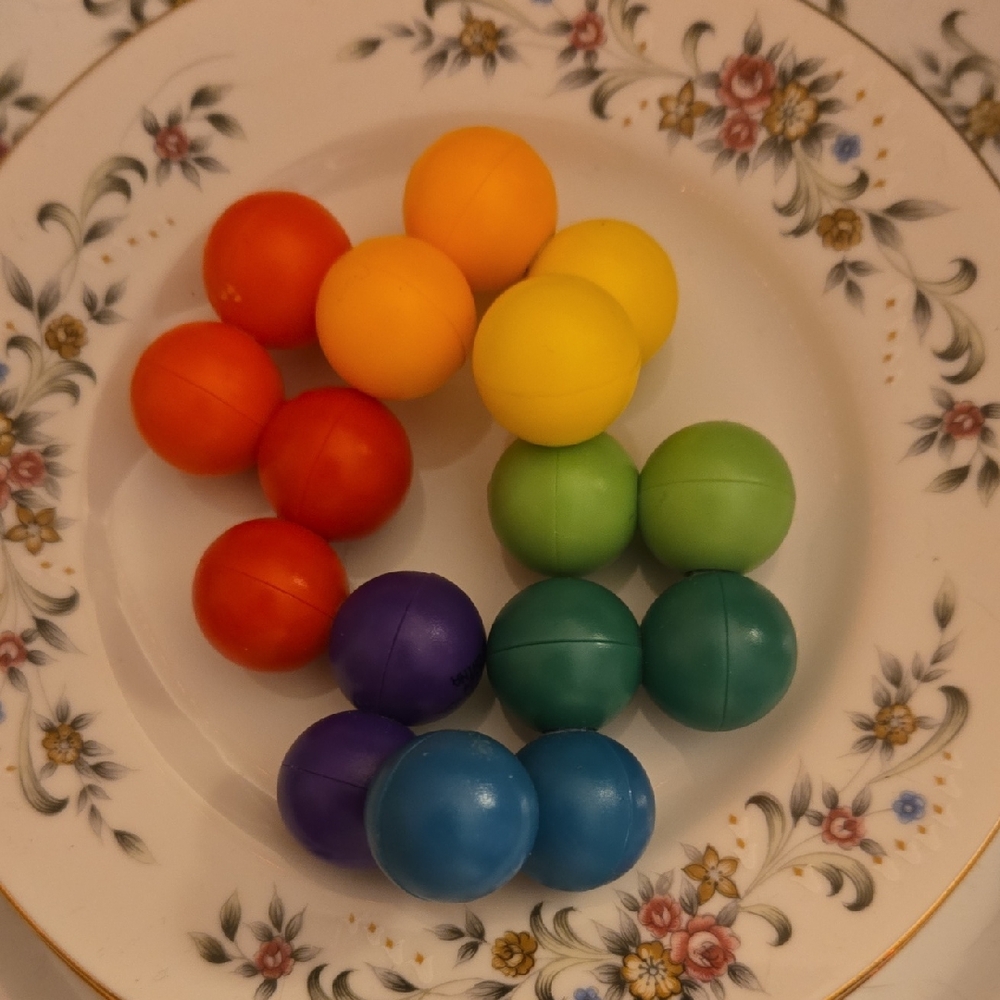 Colorful Rainbow Ball Set for Kids